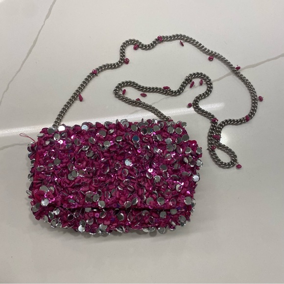 Sequin crossbody bag NWOT - Picture 3 of 10